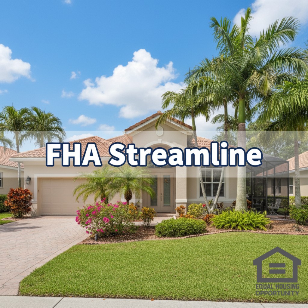 FHA Streamline. Simpler refinance for existing FHA borrowers.